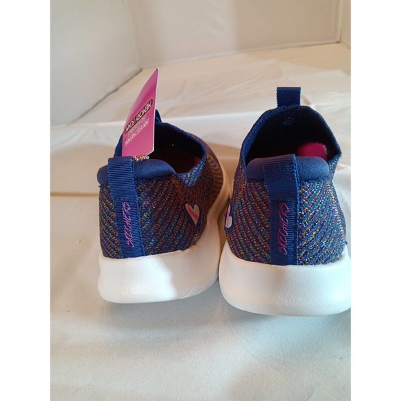 SKECHERS KID Sz 1.5 'Sport-UltraFlex Glitz Blitz' BIG GIRL'S Shimmery Sneaker. - Picture 4 of 11